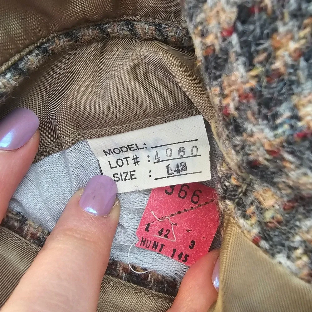 Vintage 90s University Shop New Haven Wool Tweed Blazer 42L Ivy League Preppy